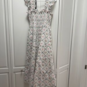 Ellie Nap Dress Butterfly Trellis